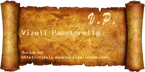 Vizeli Pasztorella névjegykártya